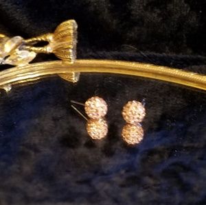 Pretty Pink Stud Earrings, Fashion Jewelry